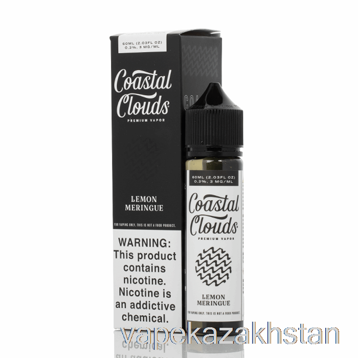 Vape Disposable Lemon Meringue - Coastal Clouds Co. - 60mL 0mg